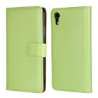 Leather Horizontal Flip Holster for iPhone XR ,with Magnetic Clasp and Bracket and Card Slot and Wallet(Green) - 1
