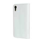 Leather Horizontal Flip Holster for iPhone XR ,with Magnetic Clasp and Bracket and Card Slot and Wallet(White) - 3