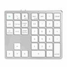 K-35 Computer Laptop Keyboard 35-Keys Tablet Accessories Bluetooth Keypad(Silver) - 1