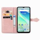 For UMIDIGI G5 Mandala Flower Embossed Leather Phone Case(Rose Gold) - 3