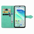For UMIDIGI G5 Mandala Flower Embossed Leather Phone Case(Green) - 3