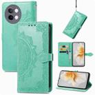 For vivo S18e Mandala Flower Embossed Leather Phone Case(Green) - 1