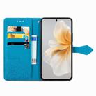 For vivo S18 Pro Mandala Flower Embossed Leather Phone Case(Blue) - 3