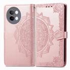 For vivo S18 Pro Mandala Flower Embossed Leather Phone Case(Rose Gold) - 2
