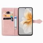 For vivo S18 Pro Mandala Flower Embossed Leather Phone Case(Rose Gold) - 3