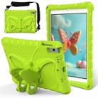 For iPad 10.2 2021 / 2020 / 2019 Butterfly Bracket EVA Shockproof Tablet Case(Grass Green) - 1