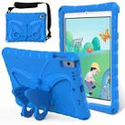 For iPad 10.2 2021 / 2020 / 2019 Butterfly Bracket EVA Shockproof Tablet Case(Blue) - 1