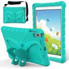 For iPad 10.2 2021 / 2020 / 2019 Butterfly Bracket EVA Shockproof Tablet Case(Mint Green) - 1