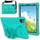 For iPad 10th Gen 10.9 2022 Butterfly Bracket EVA Shockproof Tablet Case(Mint Green) - 1