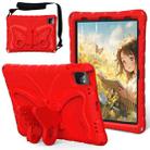 For iPad Air 2022/2020 10.9 Butterfly Bracket EVA Shockproof Tablet Case(Red) - 1