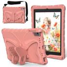 For iPad Air 1/2 / 9.7 2018/2017 Butterfly Bracket EVA Shockproof Tablet Case(Pink Orange) - 1
