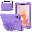 For iPad mini 6 Butterfly Bracket EVA Shockproof Tablet Case(Light Purple) - 1