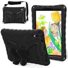 For iPad mini 6 / mini 2024 Butterfly Bracket EVA Shockproof Tablet Case(Black) - 1