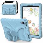 For iPad mini 6 Butterfly Bracket EVA Shockproof Tablet Case(Light Blue) - 1