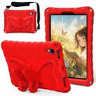 For iPad mini 6 Butterfly Bracket EVA Shockproof Tablet Case(Red) - 1