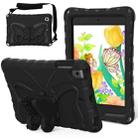 For iPad mini 1/2/3/4/5 Butterfly Bracket EVA Shockproof Tablet Case(Black) - 1