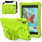 For iPad mini 1/2/3/4/5 Butterfly Bracket EVA Shockproof Tablet Case(Grass Green) - 1