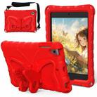 For iPad mini 1/2/3/4/5 Butterfly Bracket EVA Shockproof Tablet Case(Red) - 1