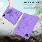 For iPad Air 11 2024 Butterfly Bracket EVA Shockproof Tablet Case(Light Purple) - 3