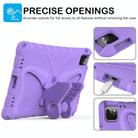 For iPad Pro 11 2024 Butterfly Bracket EVA Shockproof Tablet Case(Light Purple) - 2