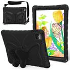 For iPad Pro 11 2024 Butterfly Bracket EVA Shockproof Tablet Case(Black) - 1