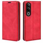 For OnePlus Ace 3V Retro-skin Magnetic Suction Leather Phone Case(Red) - 1