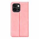 For OnePlus 13T Retro-skin Magnetic Suction Leather Phone Case(Pink) - 3