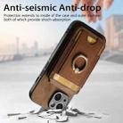For iPhone 12 Retro Splitable Magnetic Stand Card Bag Leather Phone Case(Brown) - 4