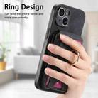 For iPhone 7 / 8 / SE 2022 Retro Splitable Magnetic Stand Card Bag Leather Phone Case(Black) - 6
