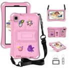 For Samsung Galaxy Tab A9 8.7 2023 X115 Hi Baby EVA Full Body Tablet Case with Strap(Pink) - 1