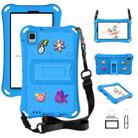 For Samsung Galaxy Tab A9 8.7 2023 X115 Hi Baby EVA Full Body Tablet Case with Strap(Sky Blue) - 1