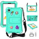 For Samsung Galaxy Tab A9 8.7 2023 X115 Hi Baby EVA Full Body Tablet Case with Strap(Mint Green) - 1