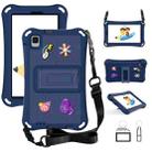 For Samsung Galaxy Tab A9 8.7 2023 X115 Hi Baby EVA Full Body Tablet Case with Strap(Navy Blue) - 1