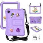 For Samsung Galaxy Tab A9+ 11.0 X210 Hi Baby EVA Full Body Tablet Case with Strap(Light Purple) - 1