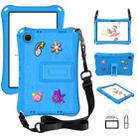 For Samsung Galaxy Tab A9+ 11.0 X210 Hi Baby EVA Full Body Tablet Case with Strap(Sky Blue) - 1