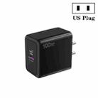 USB 67W / PD 33W Super fast Charging Full Protocol Mobile Phone Charger，US Plug(Black) - 1