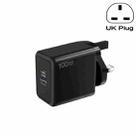 USB 67W / PD 33W Super fast Charging Full Protocol Mobile Phone Charger, UK Plug(Black) - 1