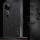 For vivo S19 Tree Bark Leather Shockproof Phone Case(Black) - 2