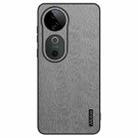 For vivo S19 Pro Tree Bark Leather Shockproof Phone Case(Grey) - 1