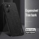 For vivo Y03 4G Tree Bark Leather Shockproof Phone Case(Blue) - 3