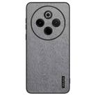 For vivo Y300 Pro Tree Bark Leather Shockproof Phone Case(Grey) - 1