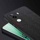 For vivo iQOO Z9s Tree Bark Leather Shockproof Phone Case(Black) - 2