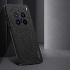 For vivo X200 Pro Tree Bark Leather Shockproof Phone Case(Black) - 3