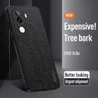 For vivo V40e Tree Bark Leather Shockproof Phone Case(Black) - 3