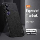 For vivo V40 Lite Tree Bark Leather Shockproof Phone Case(Black) - 3