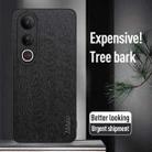 For vivo V50 Lite Tree Bark Leather Shockproof Phone Case(Black) - 2