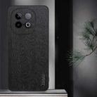 For vivo iQOO Z10 Turbo Tree Bark Leather Shockproof Phone Case(Black) - 2