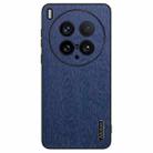 For VIVO X200Ultra Tree Bark Leather Shockproof Phone Case(Blue) - 1