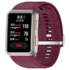 For Huawei Watch D Blood Pressure Watch Silicone Watch Band(Wine Red) - 1