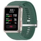 For Huawei Watch D Blood Pressure Watch Silicone Watch Band(Dark Green) - 1